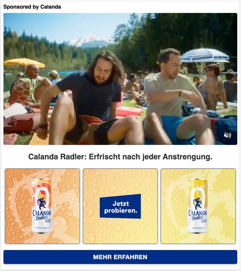 Showcase Ad for Calanda