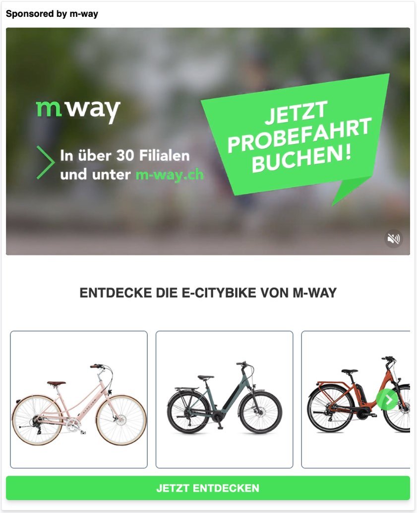 Showcase Ad for m-way
