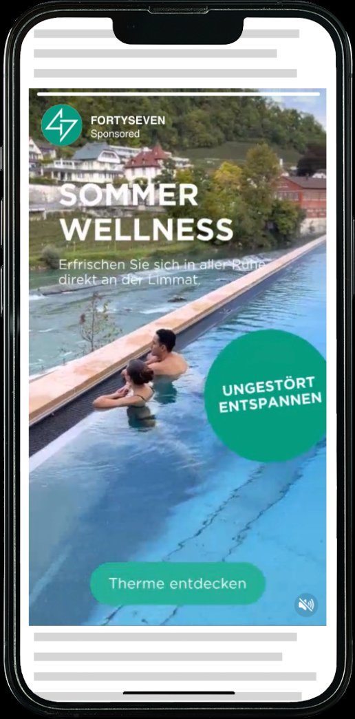 La publicité diffusée: Fortyseven