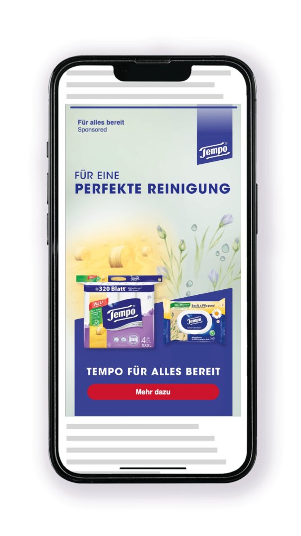 La publicité diffusée: Essity