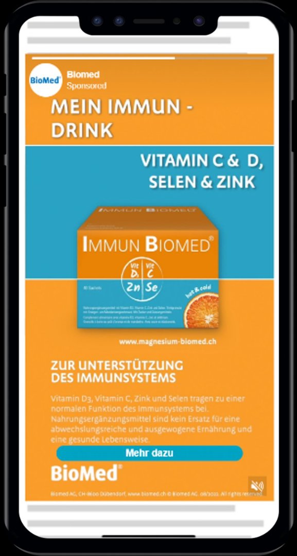 La publicité diffusée: BioMed