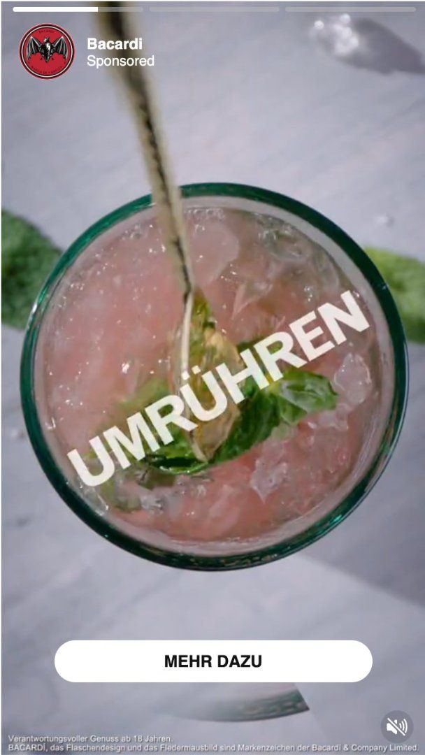 Story Ad pour Bacardi