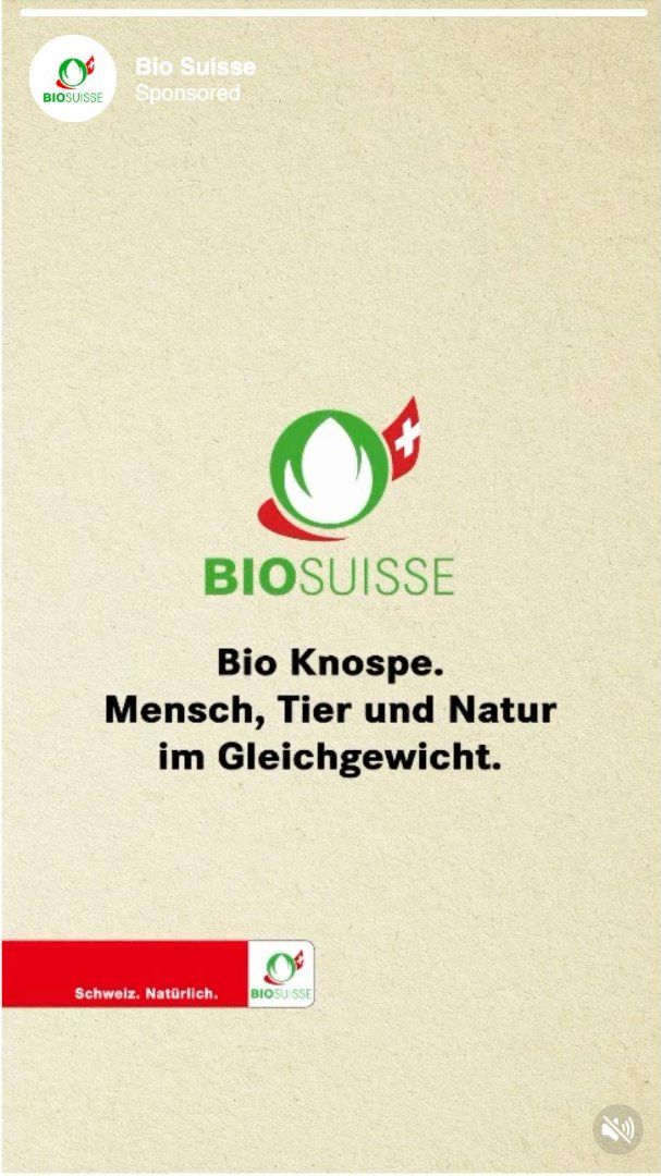 Story Ad pour Bio Suisse