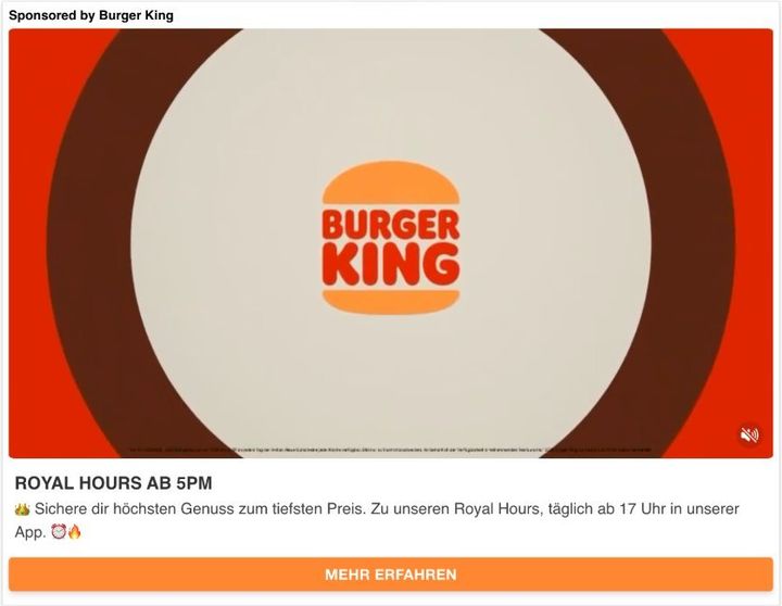 Sponsored Video pour Burger King