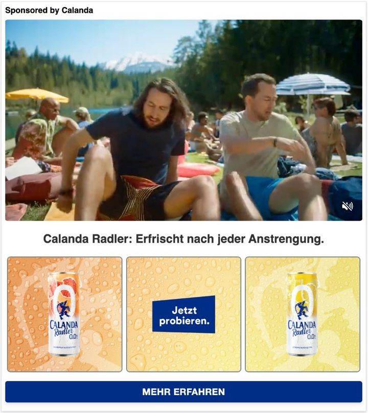 Showcase Ad pour Calanda