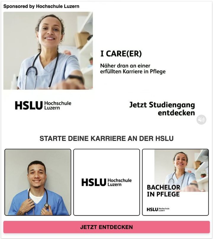 Showcase Ad pour Hochschule Luzern
