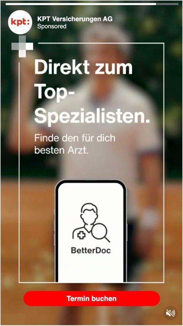 Story Ad pour KPT Versicherungen