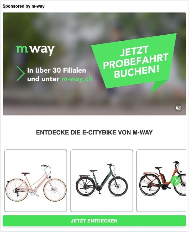 Showcase Ad pour m-way