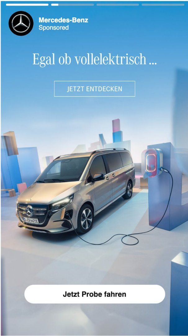 Story Ad pour Mercedes Benz