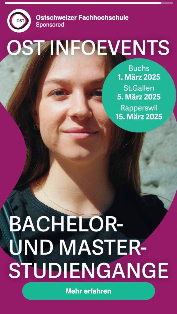 Story Ad pour Ostschweizer Fachhochschule