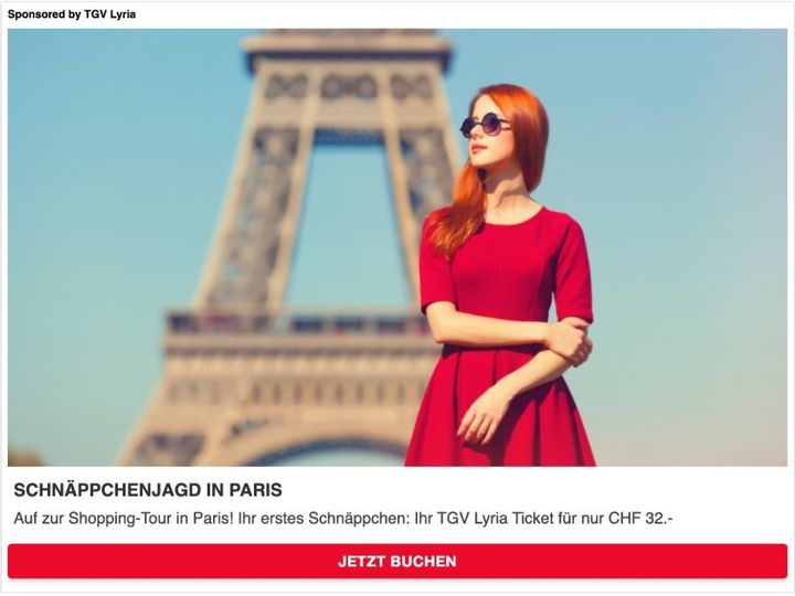 Sponsored Post pour TGV Lyria
